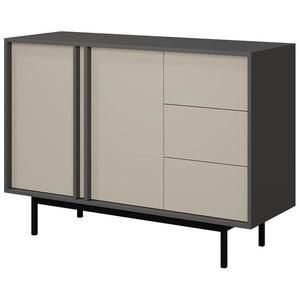 Komoda 120 Alsy 7 béžová světlý/antracit obraz