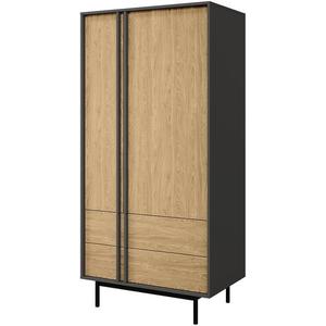 Skříň Alsy 1 olejovaný dub/antracit obraz