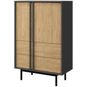 Skříň Alsy 5 olejovaný dub/antracit obraz