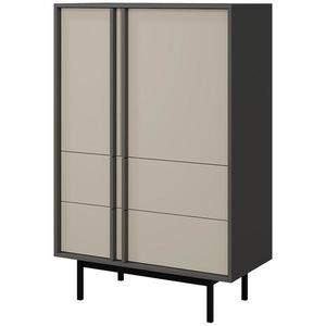 Skříň Alsy 5 béžová světlý/antracit obraz