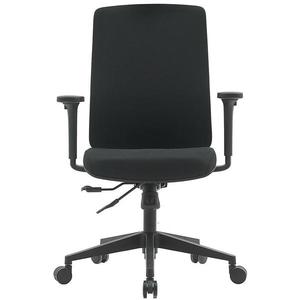 Otáčecí křeslo Popstar Lux látka černá obraz