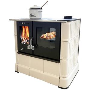 Ocelovo-kachlová kamna Steyr Sparherd Sand obraz