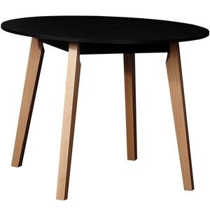 Stůl ST-57 FI 90 černá/přírodní buk obraz