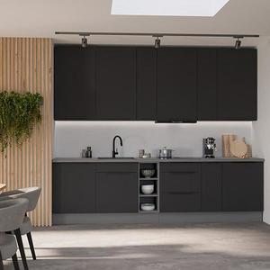 Kuchyňská linka Aria BL/ANT 300 cm bez kuchyňské desky obraz