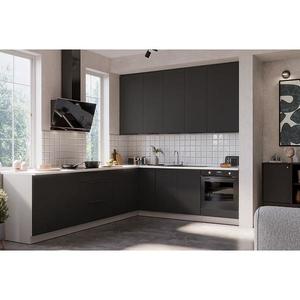 Kuchyňská linka Aria BL/WH 260x230 cm bez kuchyňské desky obraz