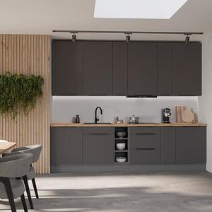 Kuchyňská linka Aria GR/ANT 300 cm bez kuchyňské desky obraz