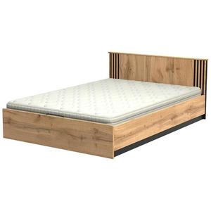 Postel Lamelo LA30 140x200 dub wotan/černý mat obraz