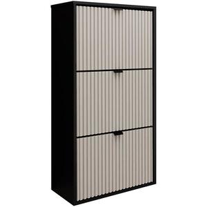 Botník Laro I stojací černá/kašmír/černá obraz