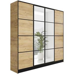 Skříň Eden 4D 207 dub craft zlatá vzor 2 obraz