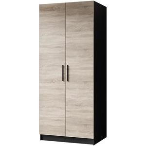 Skříň Gold 2D černá/dub sonoma obraz