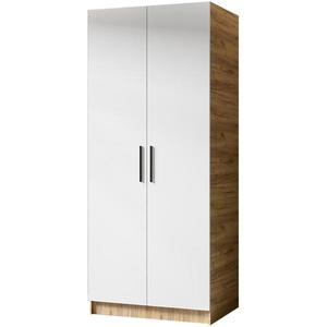 Skříň Gold 2D dub craft zlatá/bílá obraz