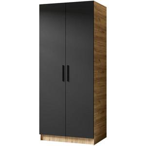 Skříň Gold 2D dub craft zlatá/černá obraz