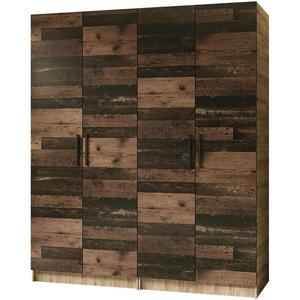 Skříň 2x Gold 2D dub craft zlatá/old style obraz