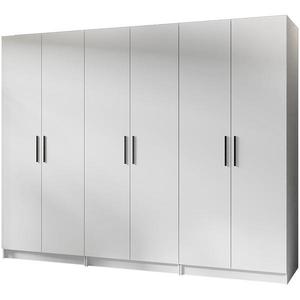 Skříň 3x Gold 2D bílá/bílá obraz