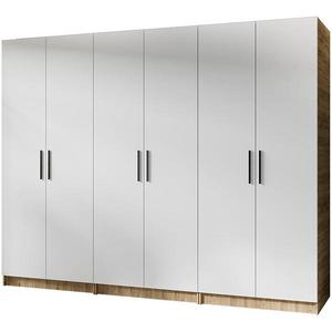 Skříň 3x Gold 2D dub craft zlatá/bílá obraz