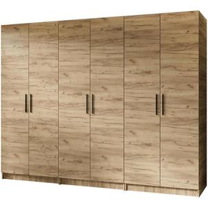 Skříň 3x Gold 2D dub craft zlatá/dub craft zlatá obraz