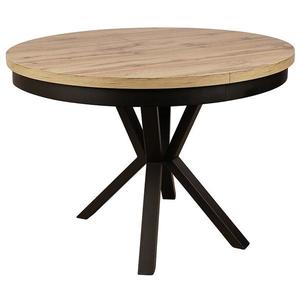 Stůl ST-42 120+50 dub wotan nohy černá kov obraz