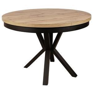 Stůl ST-42 120+2x50 dub wotan nohy černá kov obraz