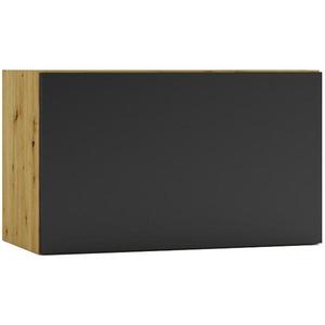 Kuchyňská skříňka Cosmo Isabel W60 Okgr černý hrášek/dub artisan obraz