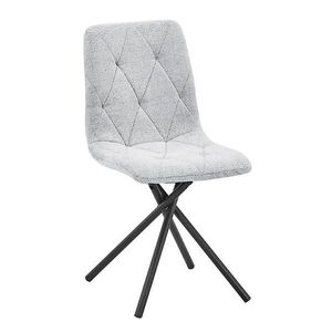 Židle Luna světle šedá Raven 06 obraz