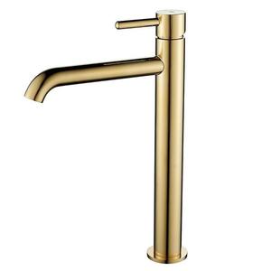 Baterie umyvadlová vysoká Ilma zlatá obraz