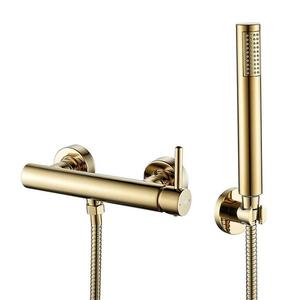 Baterie sprchová Ilma s vanovou sadou zlatá obraz