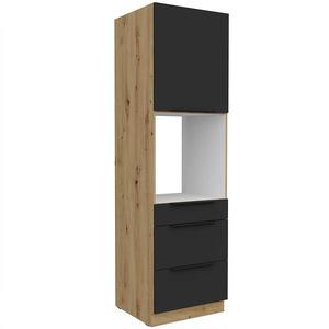 Kuchyňská skříňka Aria BL/AR Anti Fingerprint 60DPS-210 1F 3S obraz