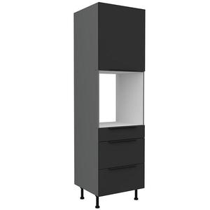 Kuchyňská skříňka Aria BL/ANT Anti Fingerprint 60DPS-215 1F 3S obraz