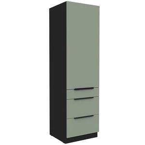 Kuchyňská skříňka Aria SA/BL Anti Fingerprint 60DKS-210 1F 3S obraz