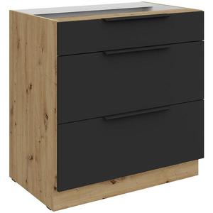 Kuchyňská skříňka Aria BL/AR Anti Fingerprint 80d 3s Bb obraz