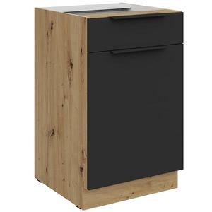 Kuchyňská skříňka Aria BL/AR Anti Fingerprint 50d 1f 1s Bb obraz