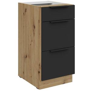 Kuchyňská skříňka Aria BL/AR Anti Fingerprint 40d 3s Bb obraz