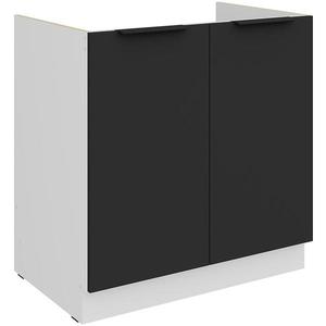 Kuchyňská skříňka Aria BL/WH Anti Fingerprint 80zl 2f Bb obraz