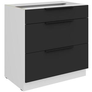 Kuchyňská skříňka Aria BL/WH Anti Fingerprint 80d 3s Bb obraz