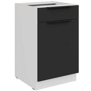 Kuchyňská skříňka Aria BL/WH Anti Fingerprint 50d 1f 1s Bb obraz