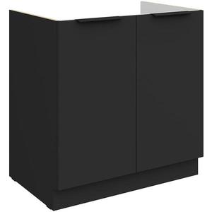 Kuchyňská skříňka Aria BL/BL Anti Fingerprint 80zl 2f Bb obraz