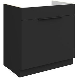 Kuchyňská skříňka Aria BL/BL Anti Fingerprint 80zl 1s Bb obraz