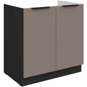 Kuchyňská skříňka Aria TA/BL Anti Fingerprint 80zl 2f Bb obraz