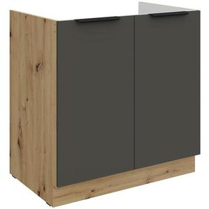 Kuchyňská skříňka Aria GR/AR Anti Fingerprint 80zl 2f Bb obraz