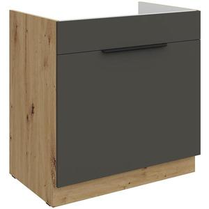 Kuchyňská skříňka Aria GR/AR Anti Fingerprint 80zl 1s Bb obraz