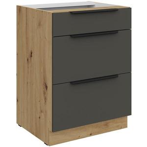 Kuchyňská skříňka Aria GR/AR Anti Fingerprint 60d 3s Bb obraz