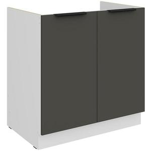 Kuchyňská skříňka Aria GR/WH Anti Fingerprint 80zl 2f Bb obraz