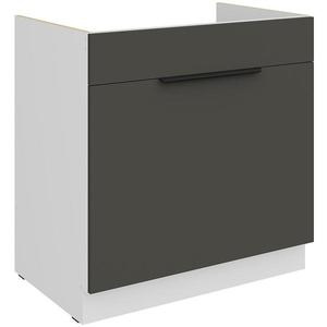 Kuchyňská skříňka Aria GR/WH Anti Fingerprint 80zl 1s Bb obraz