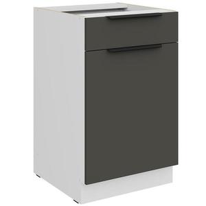 Kuchyňská skříňka Aria GR/WH Anti Fingerprint 50d 1f 1s Bb obraz