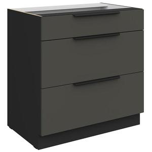 Kuchyňská skříňka Aria GR/BL Anti Fingerprint 80d 3s Bb obraz