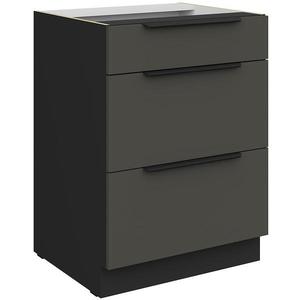 Kuchyňská skříňka Aria GR/BL Anti Fingerprint 60d 3s Bb obraz