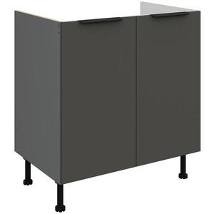 Kuchyňská skříňka Aria GR/ANT Anti Fingerprint 80zl 2f Bb obraz