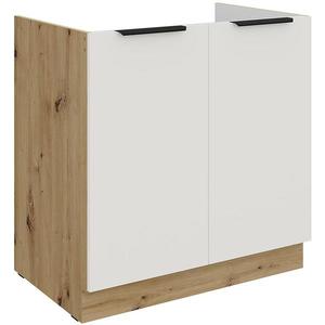 Kuchyňská skříňka Aria WH/AR Anti Fingerprint 80zl 2f Bb obraz