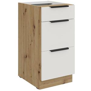 Kuchyňská skříňka Aria WH/AR Anti Fingerprint 40d 3s Bb obraz