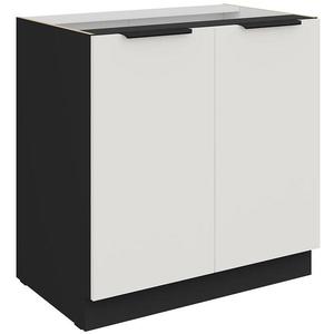 Kuchyňská skříňka Aria WH/BL Anti Fingerprint 80d 2f Bb obraz